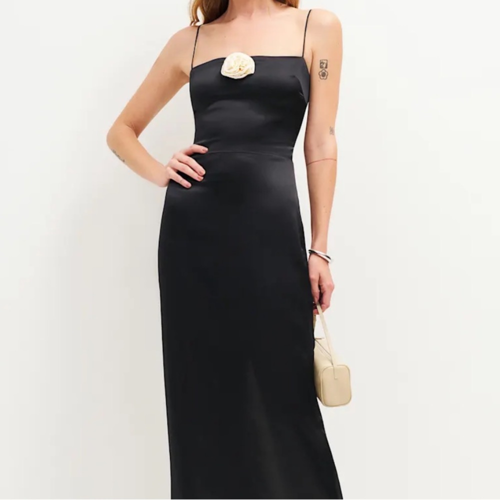 Reformation Frankie Silk Dress